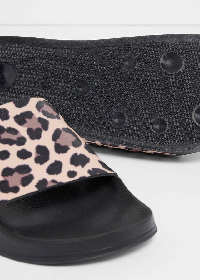 Pantofle se zvířecím vzorem • béžová s leopardím potiskem • bonprix obchod