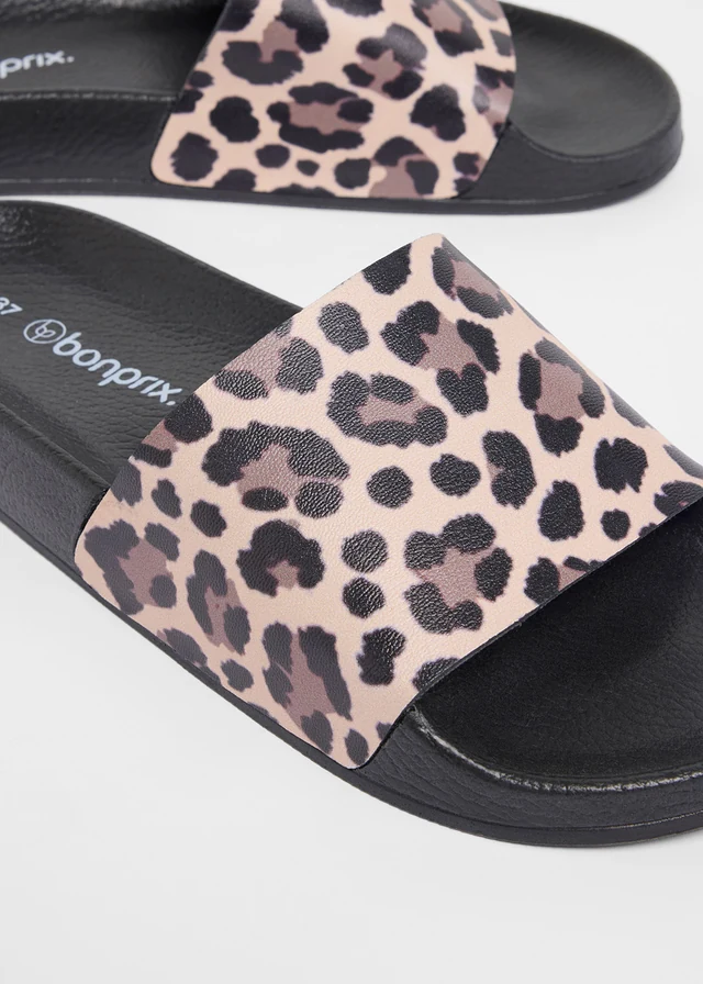 Slippers met dierenprint • beige luipaardprint • product-page.page-title-suffix