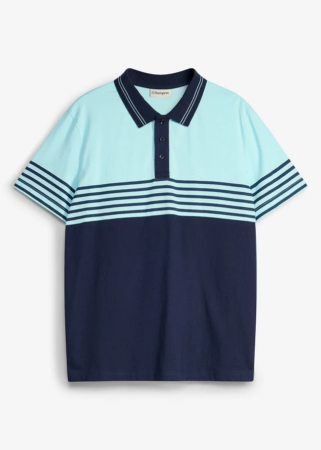 Jersey poloshirt van puur biologisch katoen