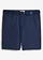 Bermuda extensible regular avec ceinture, Couleur: bleu foncé