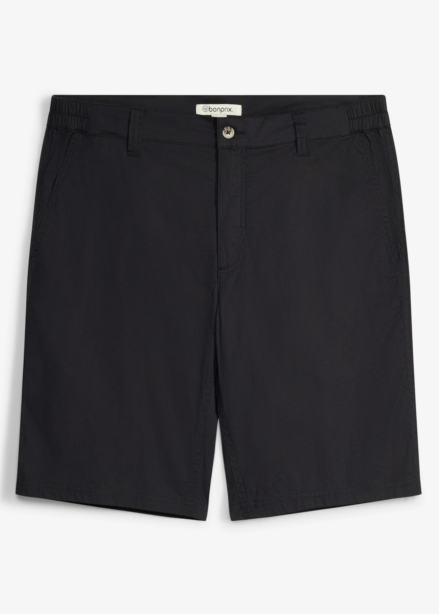 Bermude cu stretch și talie elastică, Regular Fit • negru • magazin bonprix