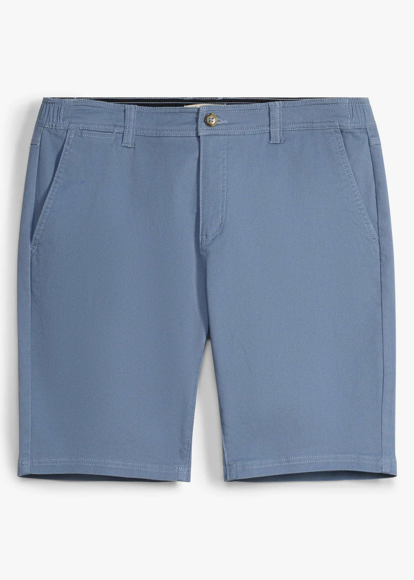 Stretchbermuda met elastische tailleband, regular fit • rookblauw • product-page.page-title-suffix