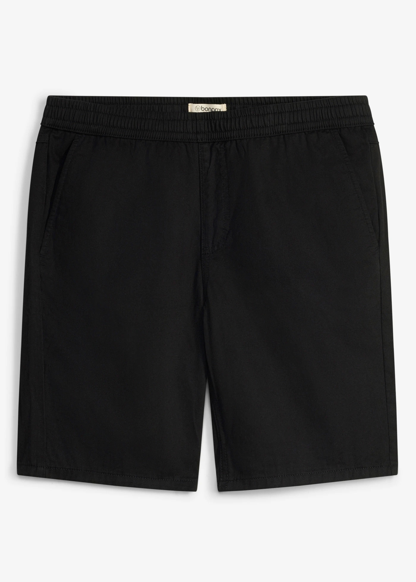 Belebújós bermuda, tiszta pamutból, Regular Fit • fekete • bonprix áruház