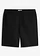 Bermuda regular 100% coton à taille élastiquée, Couleur: noir