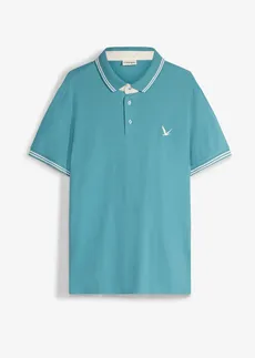 Polo en maille piquée 100% coton • turquoise cobalt mat • Boutique bonprix