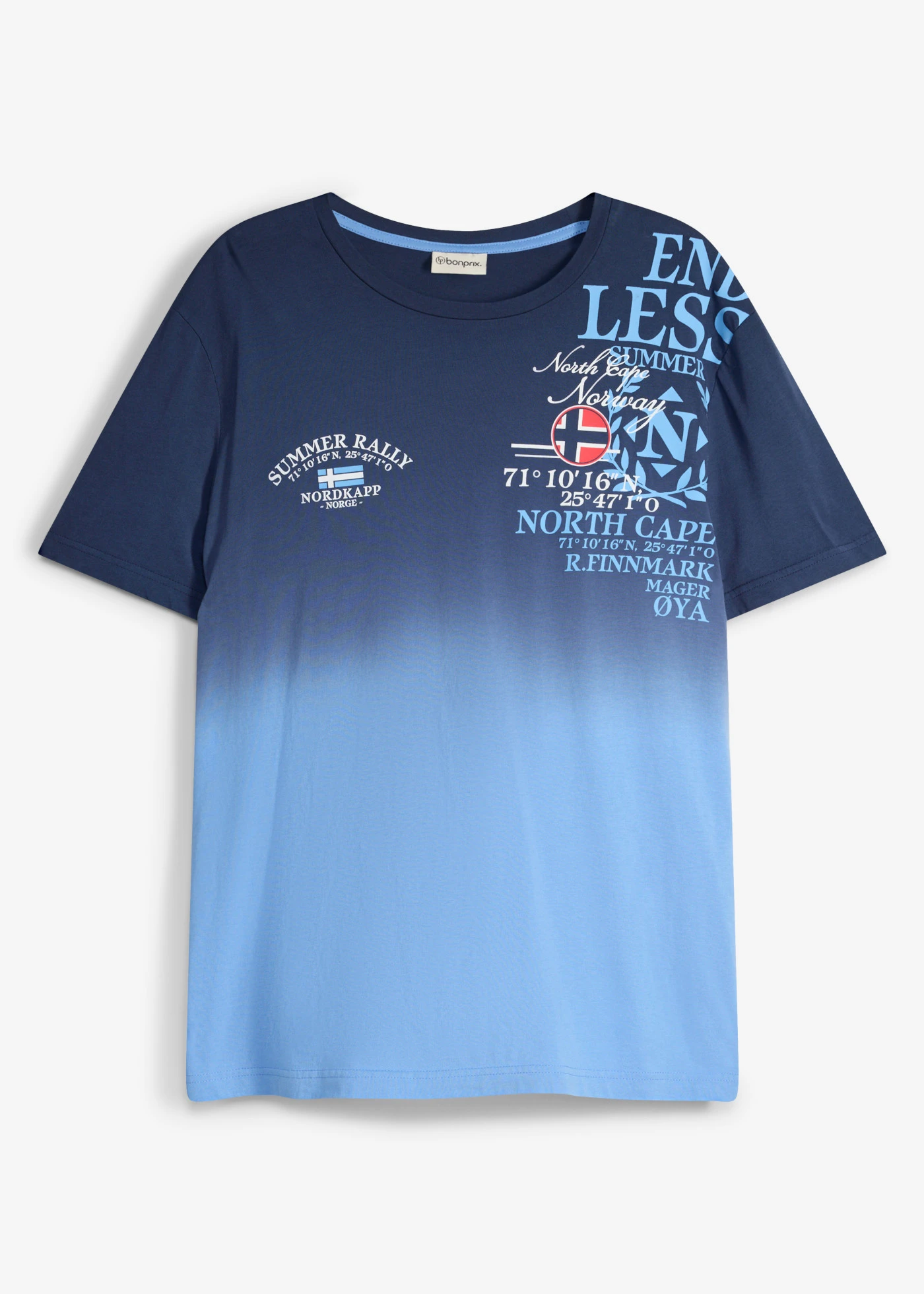 T-shirt met kleurverloop van puur biologisch katoen • donkerblauw-middenblauw • product-page.page-title-suffix