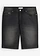 Stretch jeans bermuda met verstevigd kruis, regular fit, Kleur: zwart denim