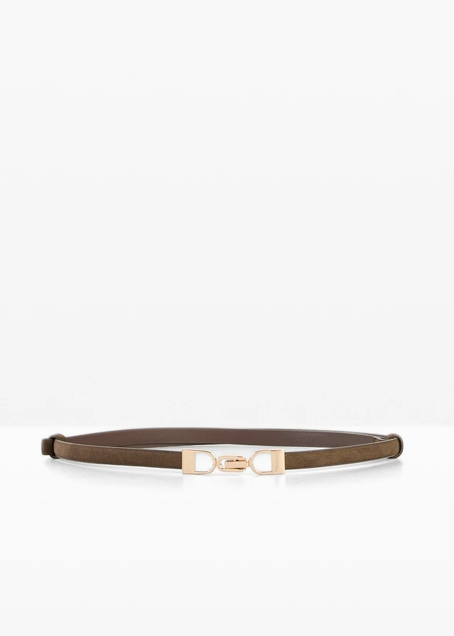 Riem in suèdelook, Kleur: donkerbruin