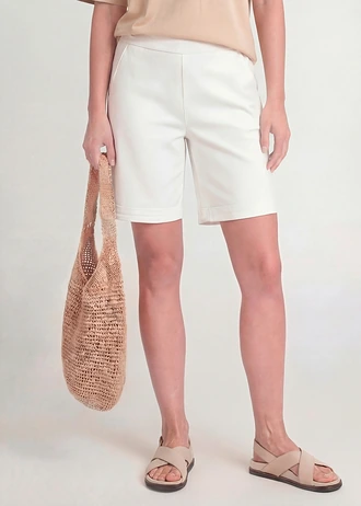 Bermuda van een katoenmix • wit • bonprix online shop