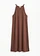 Robe fluide en jersey lyocell extensible, Couleur: marron