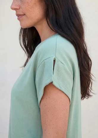 Robe en jersey coton épais • menthe cristal • Boutique bonprix