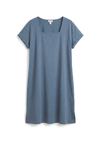 Robe en jersey coton • bleu fumé • Boutique bonprix