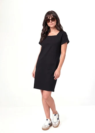 Robe en jersey coton • noir • Boutique bonprix