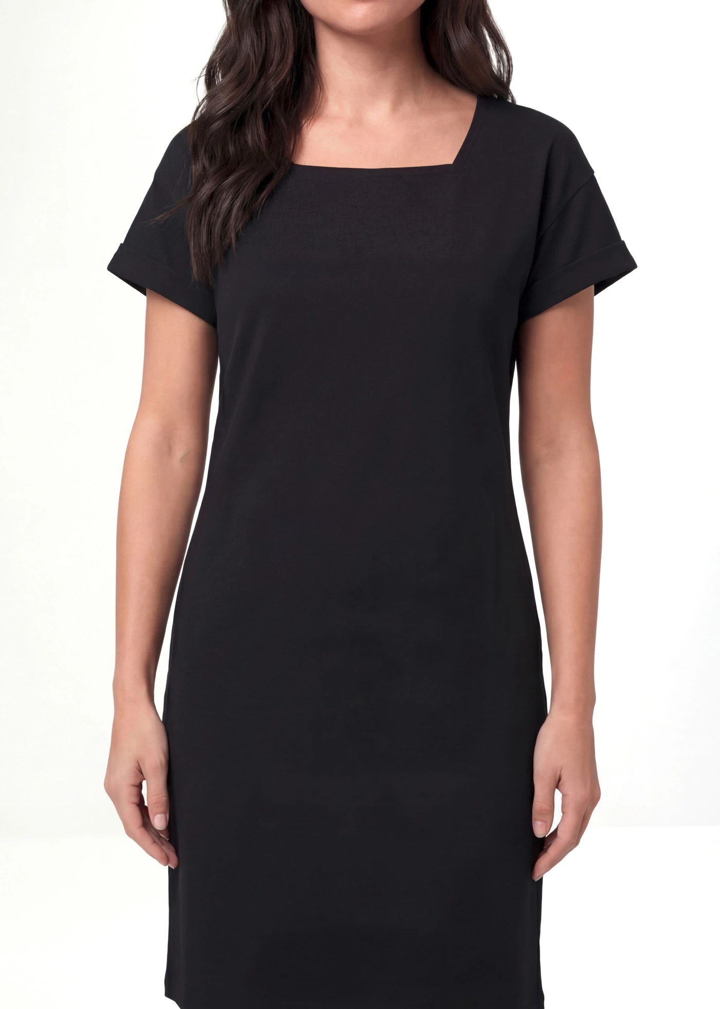 Jersey jurk met biologisch katoen • zwart • bonprix online shop