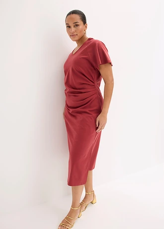 Robe en jersey coton, Couleur: rouge désert