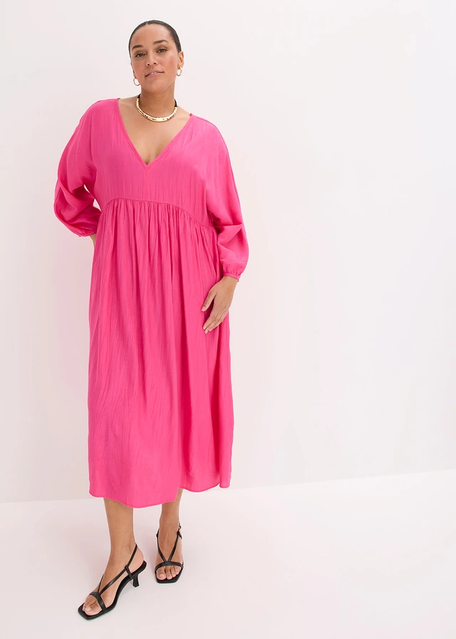 Robe longue et douce, Couleur: fuchsia