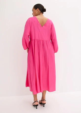 Maxi šaty z měkké viskózové směsi, barva: pinklady
