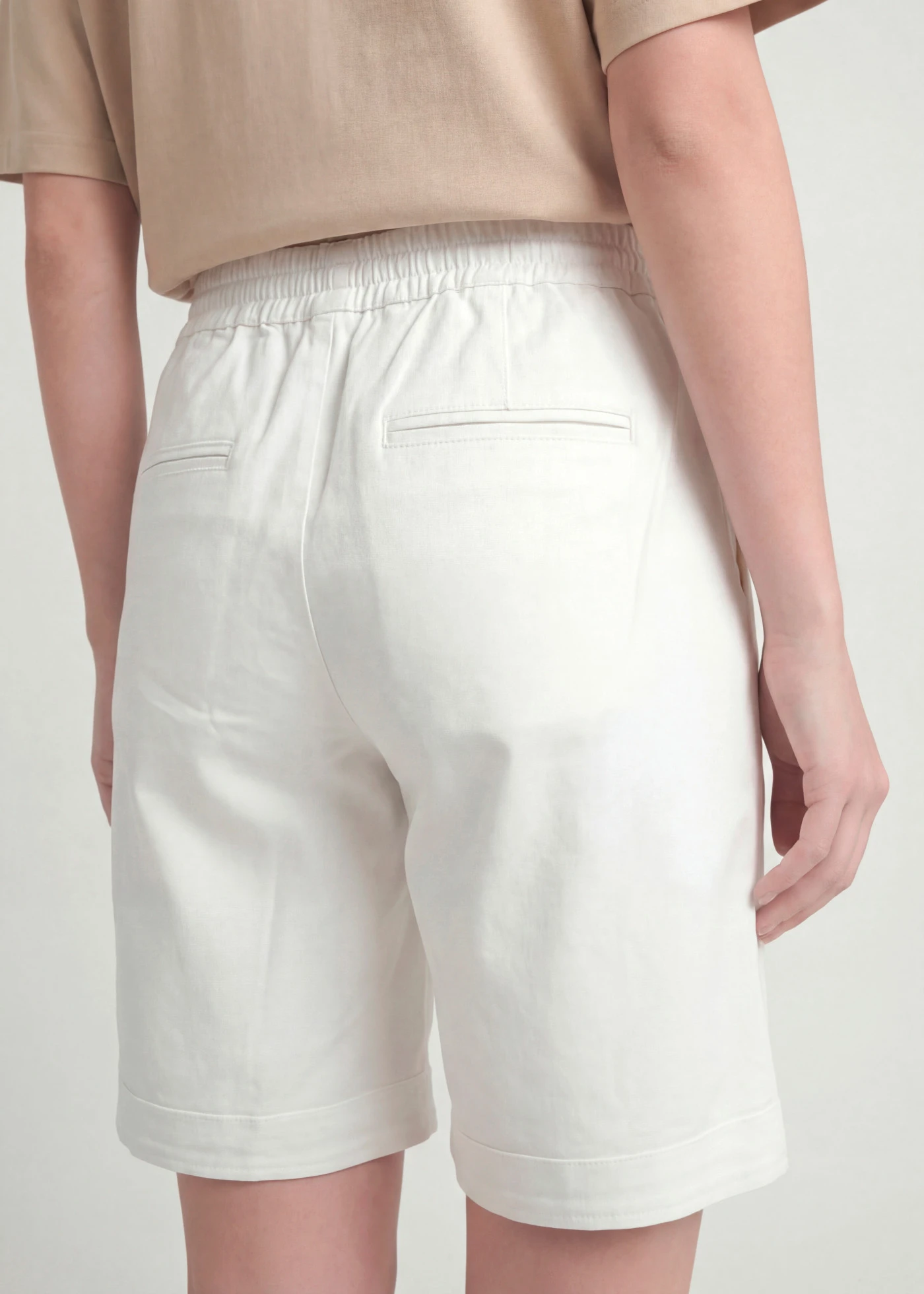 Bermuda van een katoenmix • wit • bonprix online shop