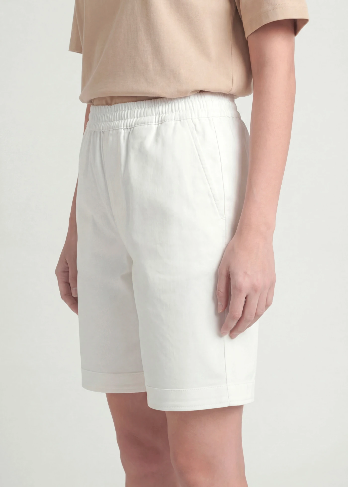 Bermuda van een katoenmix • wit • bonprix online shop