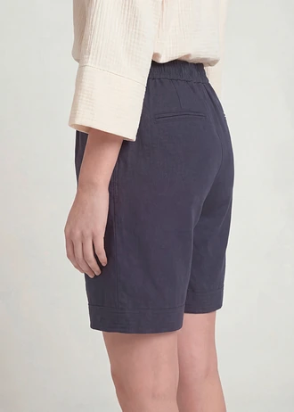 Bermuda van een katoenmix • donkerblauw • bonprix online shop