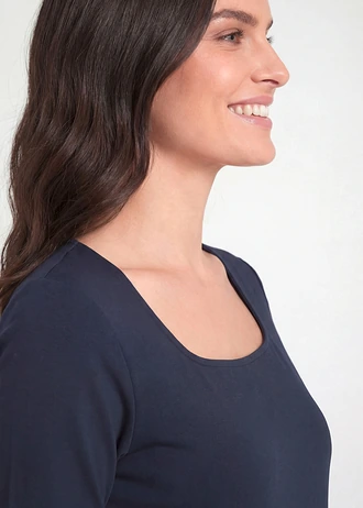 Rochie din jerse din bumbac organic 100% • bleumarin • magazin bonprix