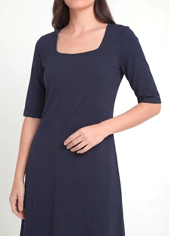 Robe en jersey 100% coton • bleu foncé • Boutique bonprix
