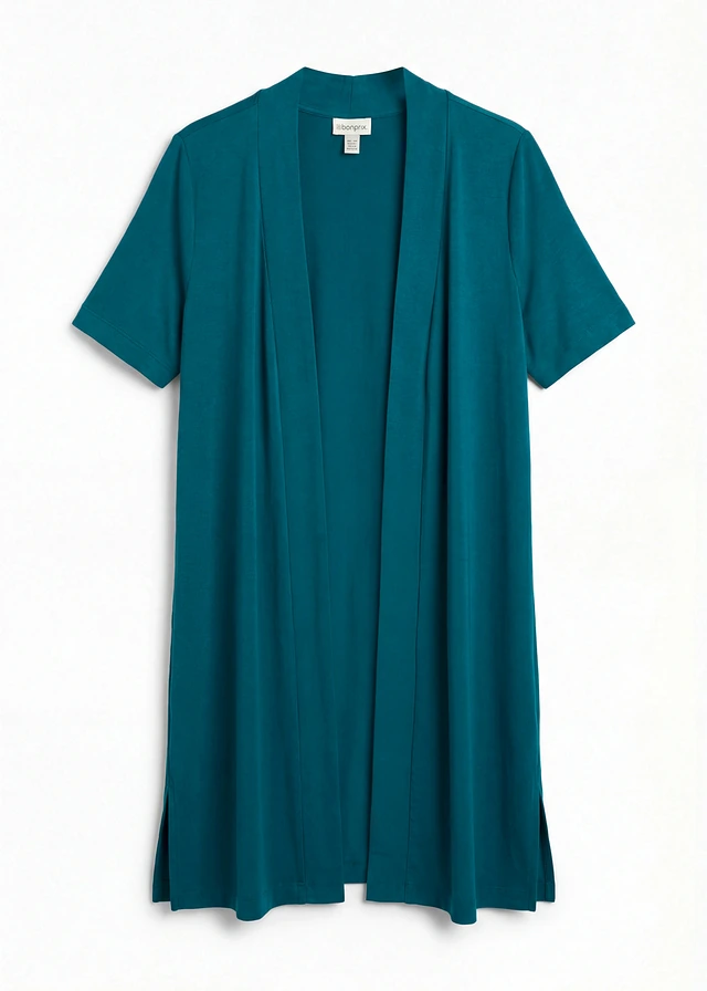 Shirtvest van zachte viscose • blauwpetrol • bonprix online shop