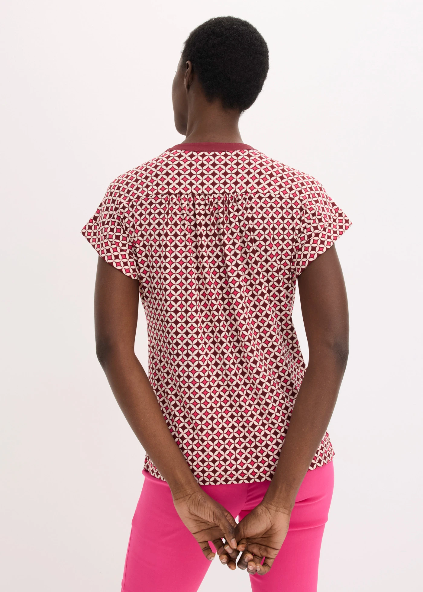 Blouse imprimée • rouge rubis/fuchsia graphique • product-page.page-title-suffix