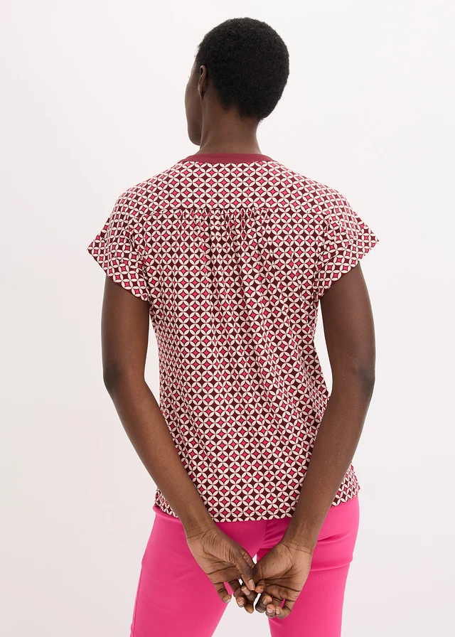 Blouse imprimée • rouge rubis/fuchsia graphique • product-page.page-title-suffix