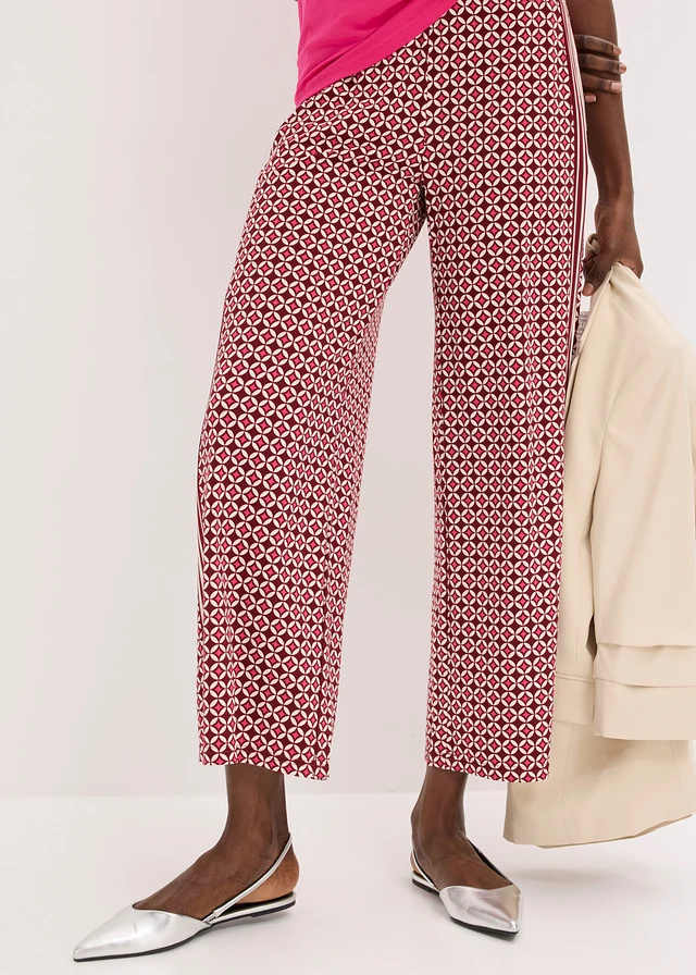 Jersey broek met een minimalistisch design • robijnrood/pinklady grafische print • product-page.page-title-suffix