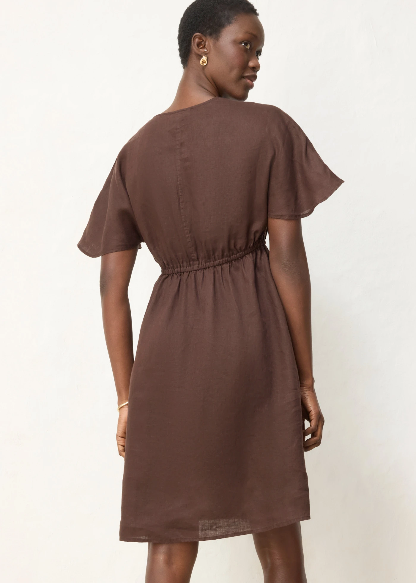 Ruha tiszta lenvászonból • sötétbarna • bonprix áruház