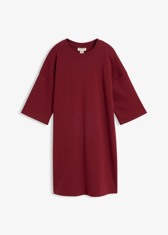 Robe oversize en jersey de coton épais