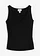 Top côtelé en viscose douce, Couleur: noir