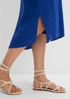 Robe caftan en gaze de coton douce • bleu cobalt • Boutique bonprix