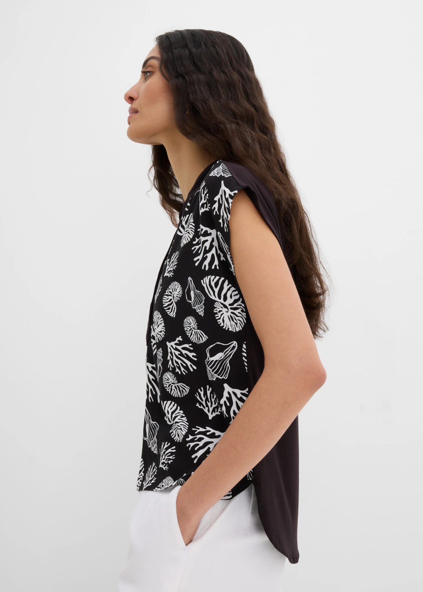 Top en viscose douce • noir-écru • product-page.page-title-suffix