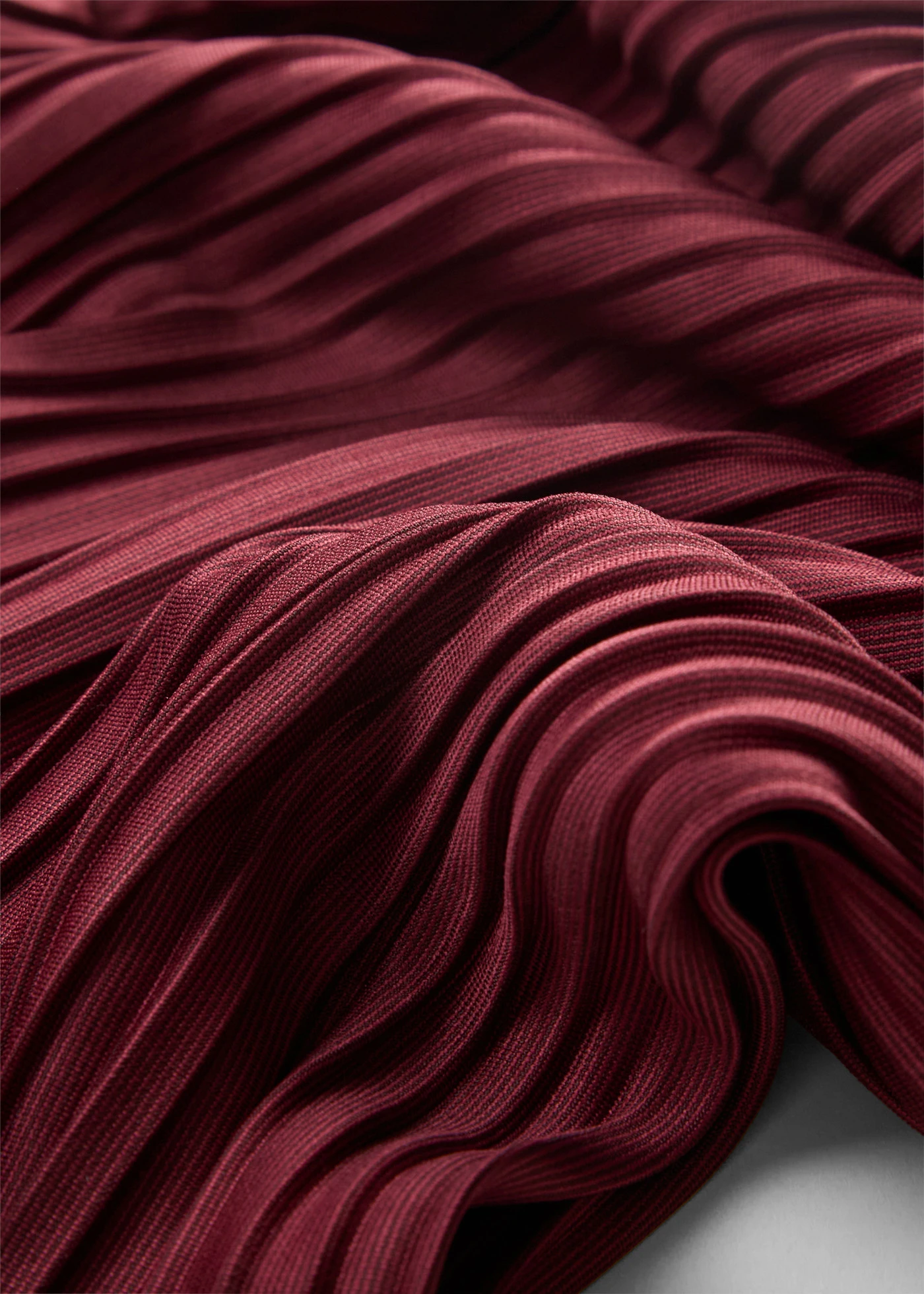 Jersey broek met plissé • esdoornrood • product-page.page-title-suffix