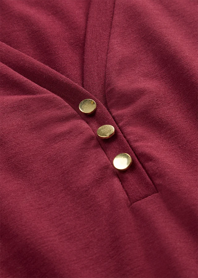 Shirt van viscose met knopen • esdoornrood • product-page.page-title-suffix
