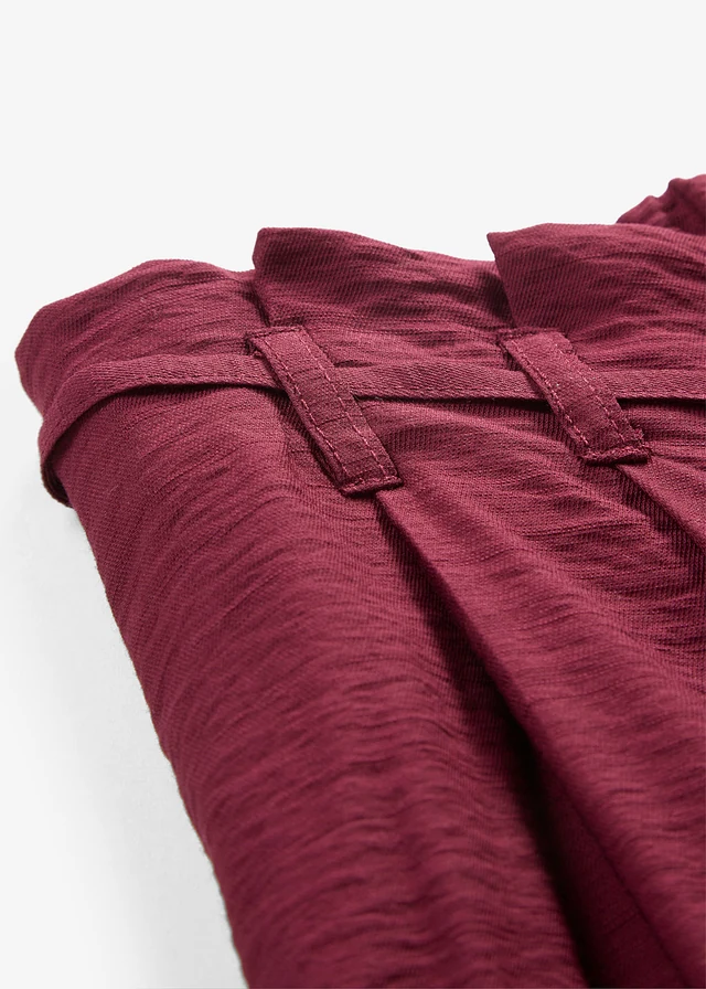 Pantalon fluide à taille élastiquée • rouge érable • product-page.page-title-suffix