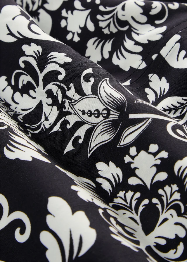 Tuniek van zachte viscose • zwart-wolwit met print • product-page.page-title-suffix