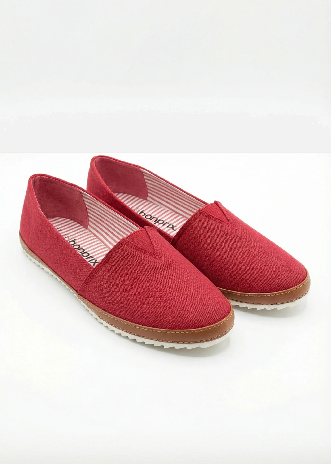 Instappers van katoenen canvas • rood • bonprix online shop