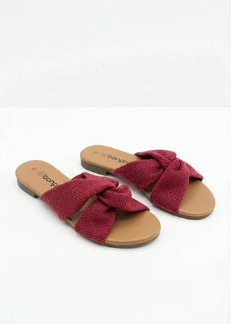 Papuci cu noduri • roșu • magazin bonprix