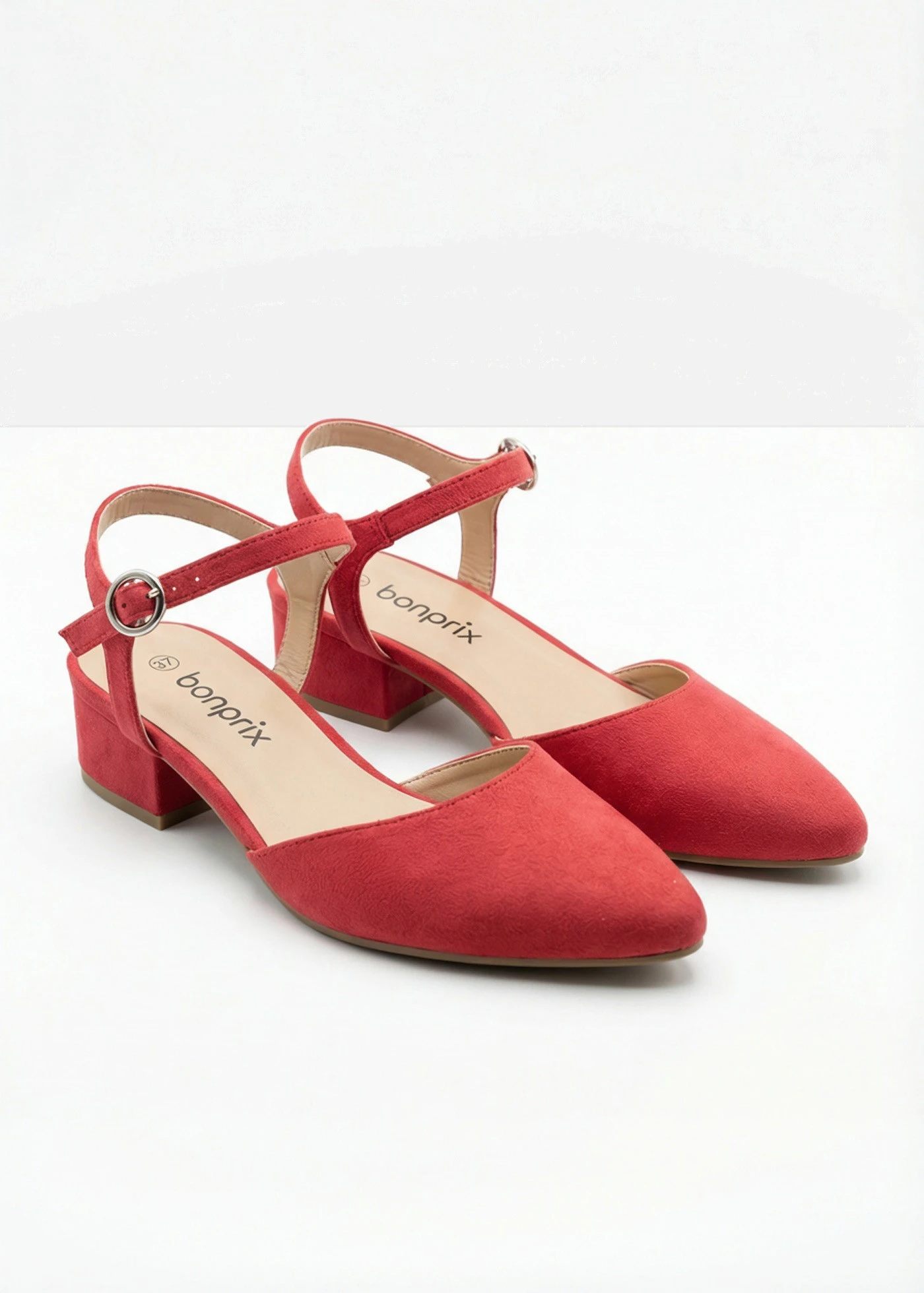 Escarpins slingback à talon bas • rouge • Boutique bonprix
