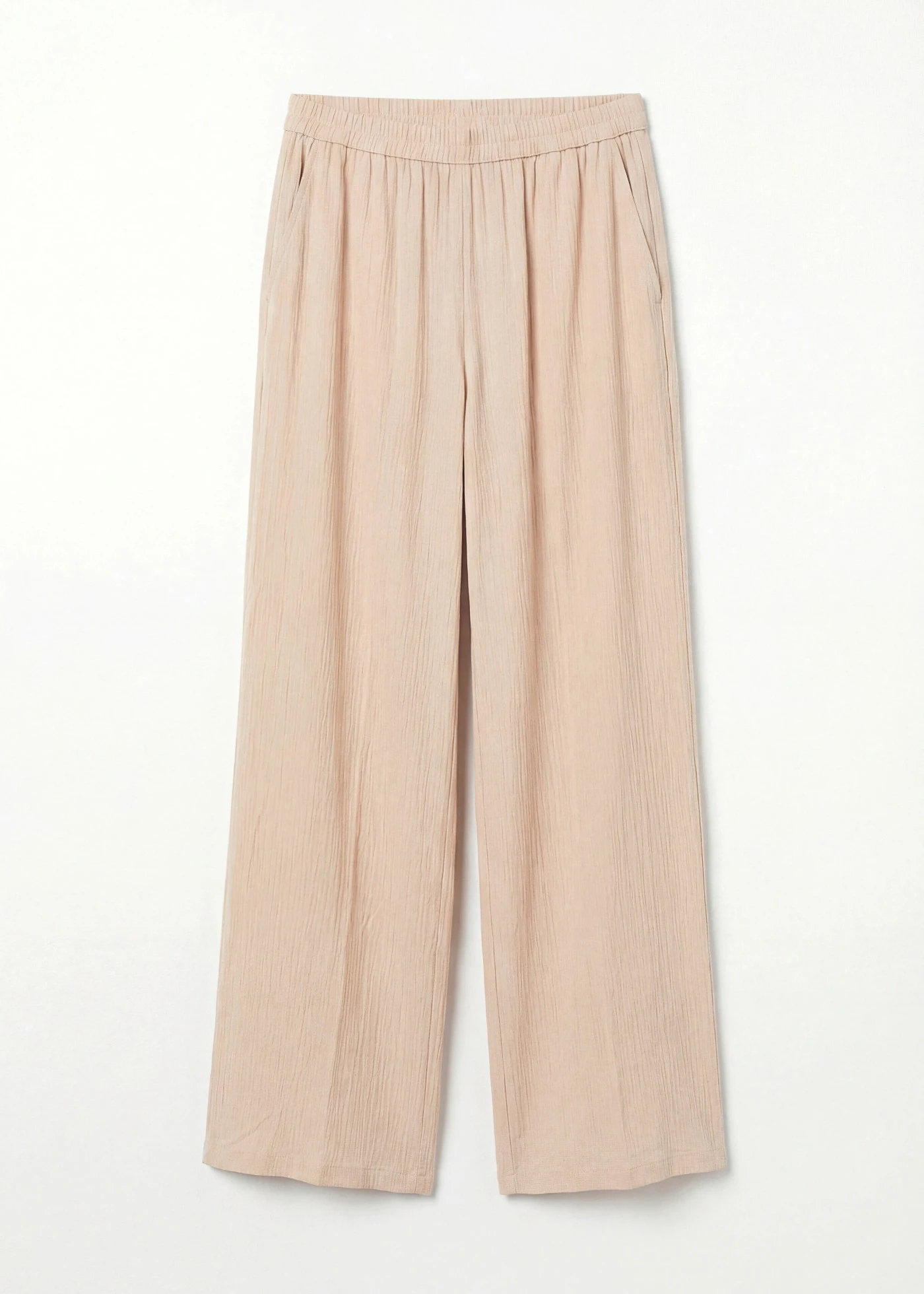 Pantaloni palazzo din viscoză moale • bej nisipiu mat • magazin bonprix