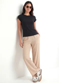 Pantalon palazzo en viscose douce • sable clair • Boutique bonprix