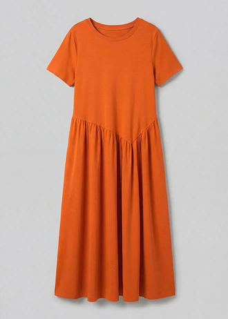 Rochie din jerse din bumbac organic 100% • roșu-teracotă • magazin bonprix