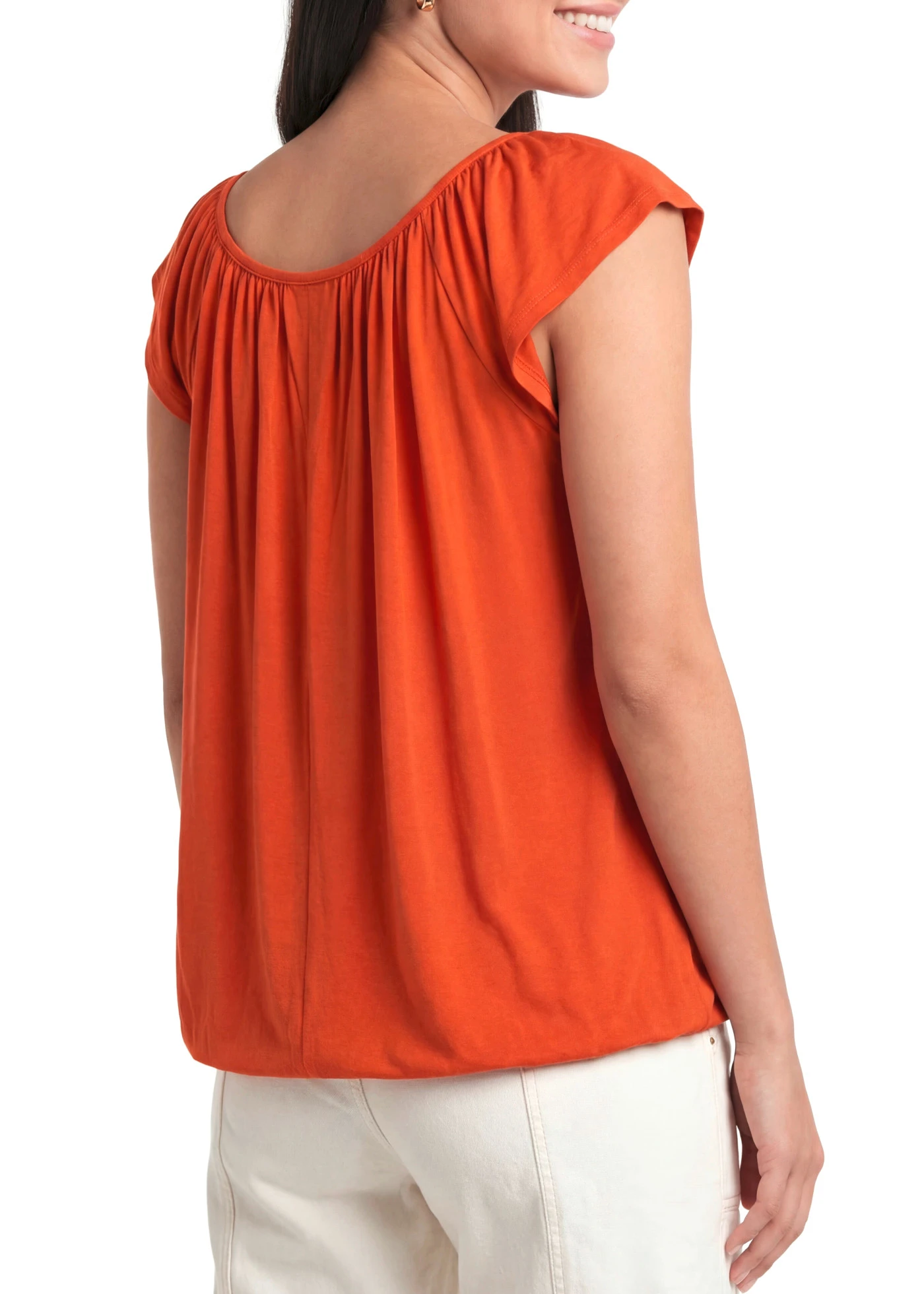 T-shirt doux en viscose extensible • rouge cannelle • Boutique bonprix