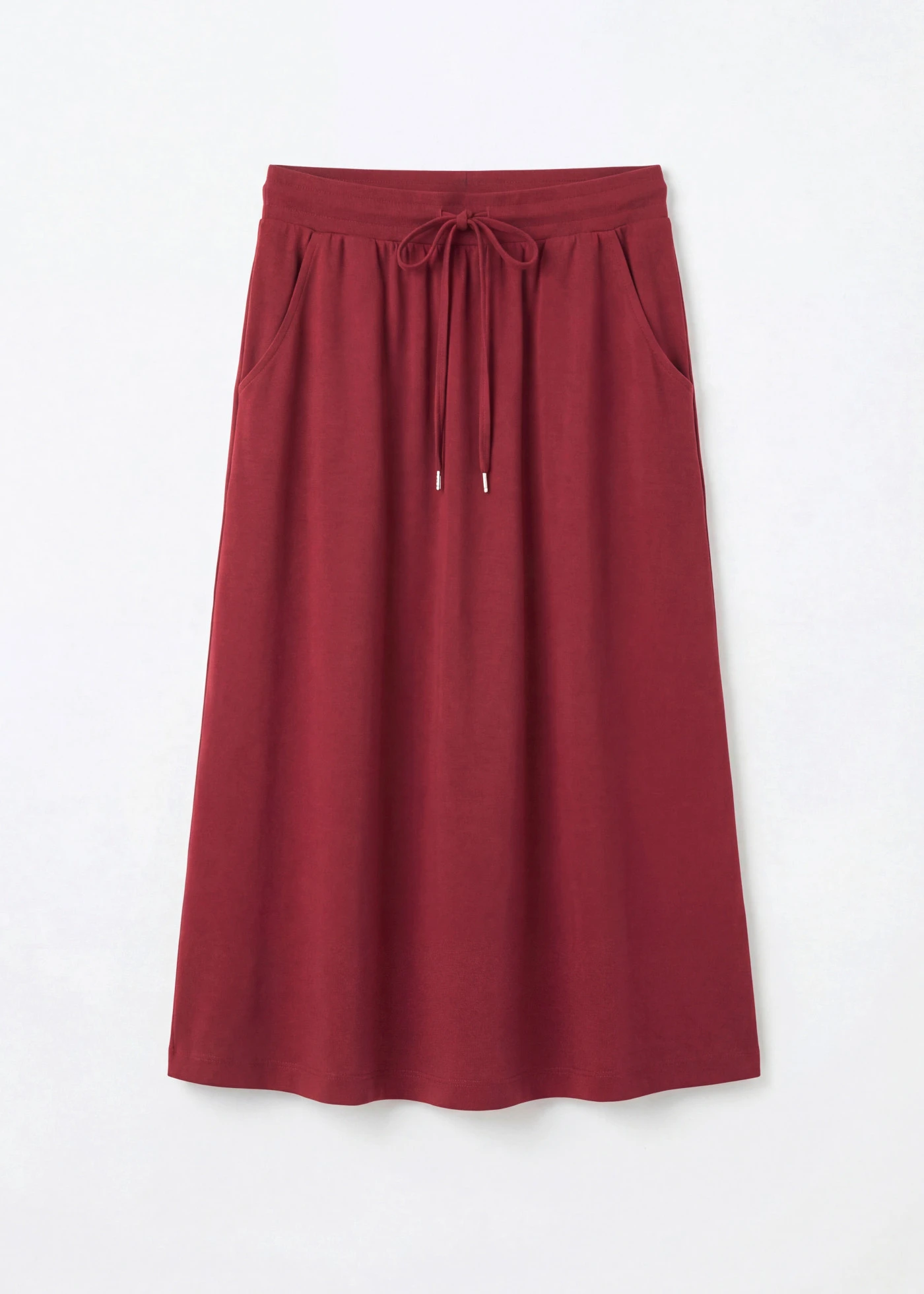 Jersey rok in een katoenmix • esdoornrood • bonprix online shop