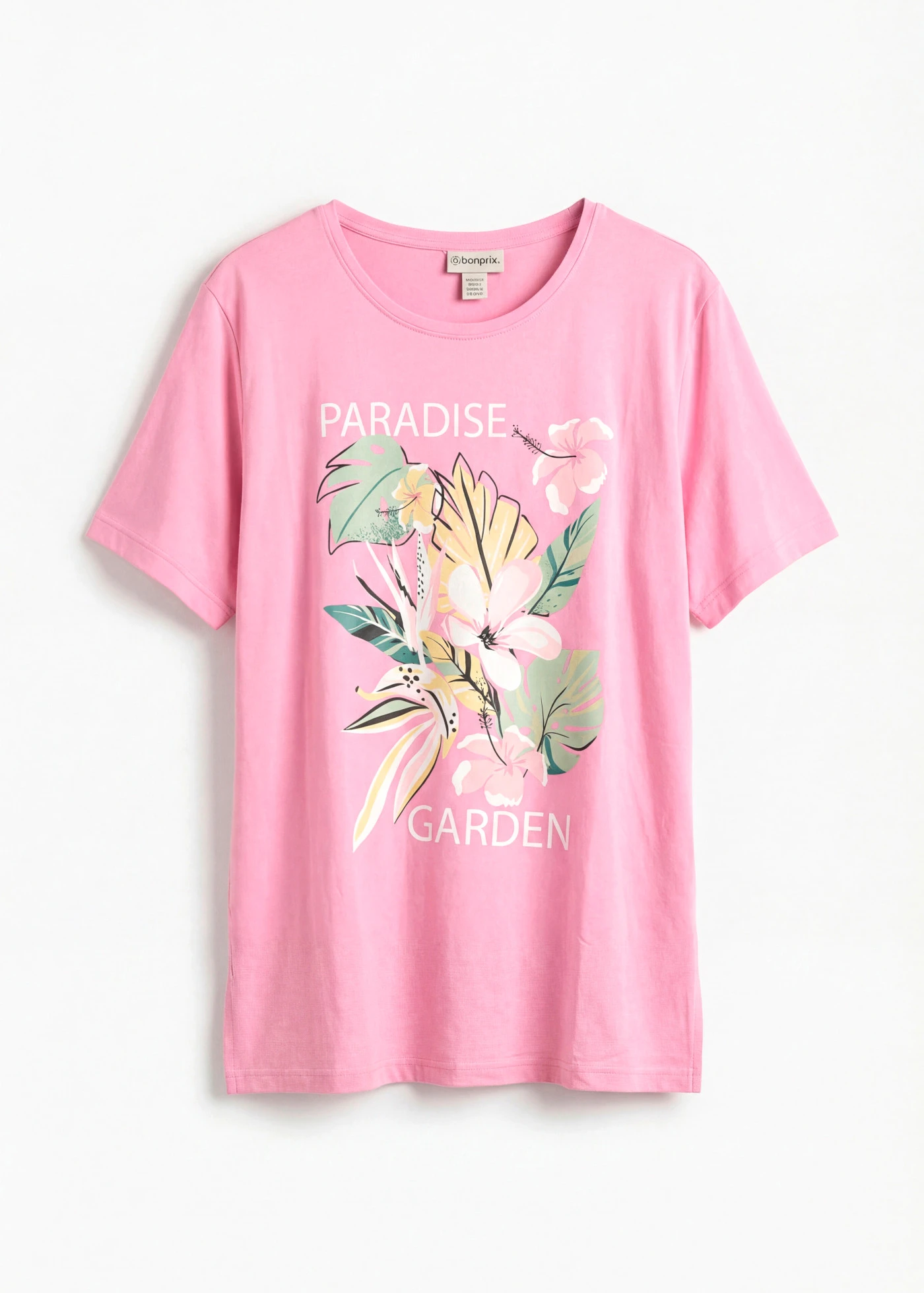 T-shirt boxy doux • rose imprimé • Boutique bonprix