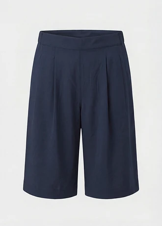 Bermuda fluide en viscose • bleu foncé • Boutique bonprix