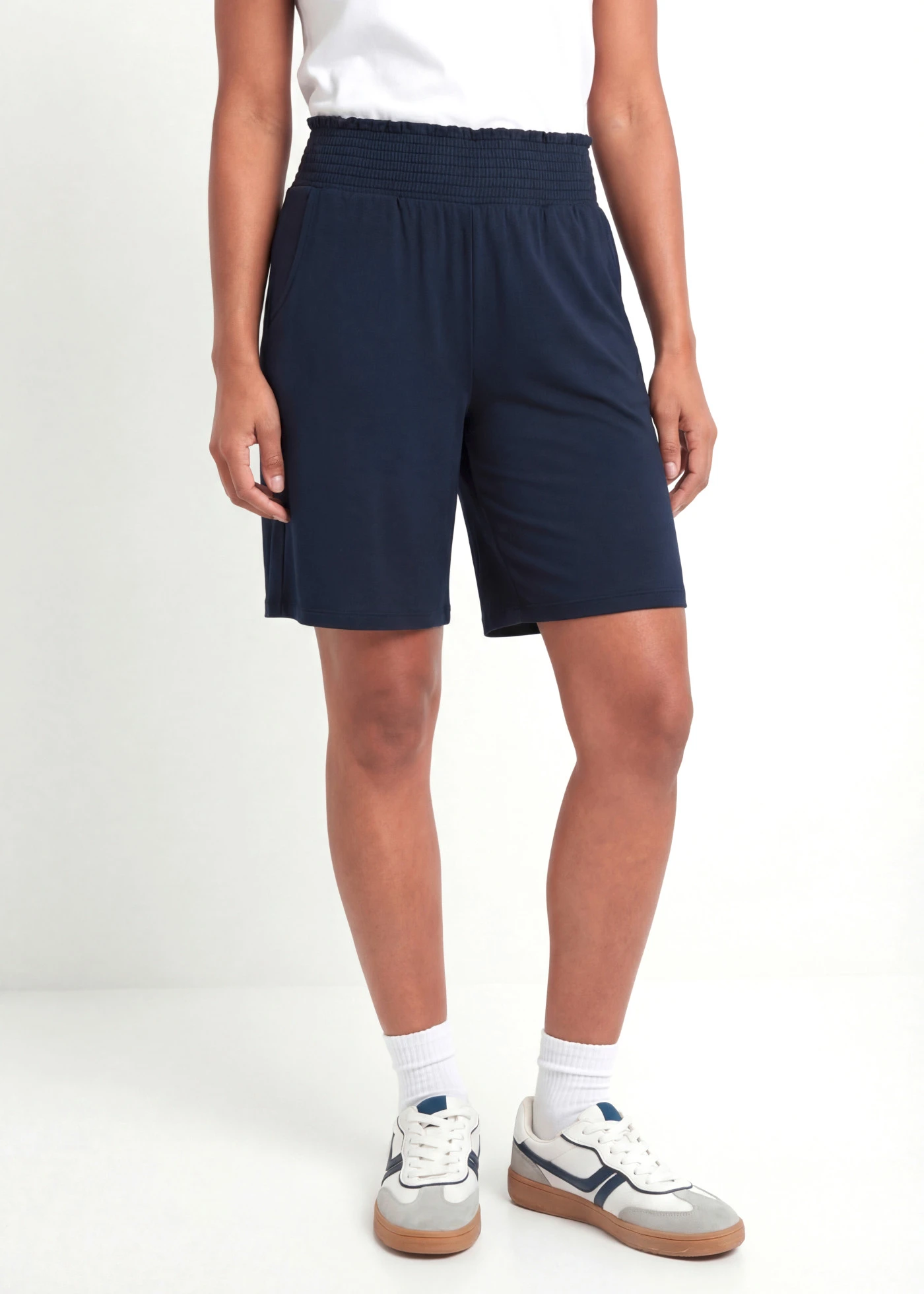 Bermuda en jersey viscose • bleu foncé • Boutique bonprix